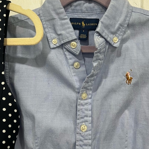 Ralph Lauren Kids bundle of 2 Black Polka Dot Dress and shirt dress size 8 - Picture 6 of 10